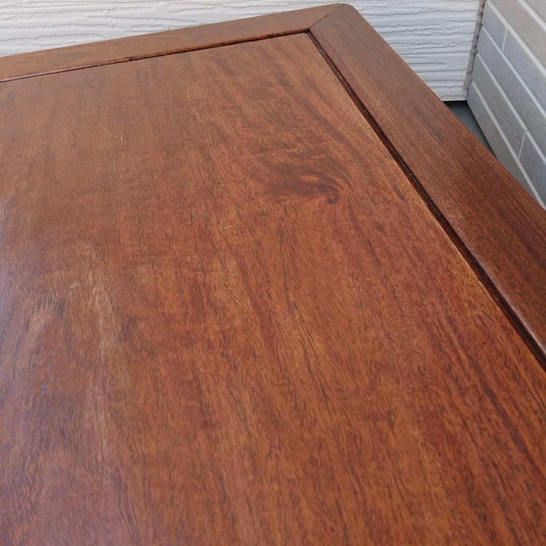 唐木テーブル 唐木家具 紫檀木製 アンティーク 紫檀座卓 座敷机 明時代風