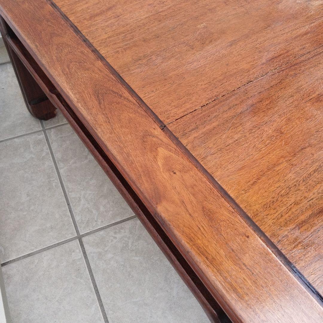 唐木テーブル 唐木家具 紫檀木製 アンティーク 紫檀座卓 座敷机 明時代風