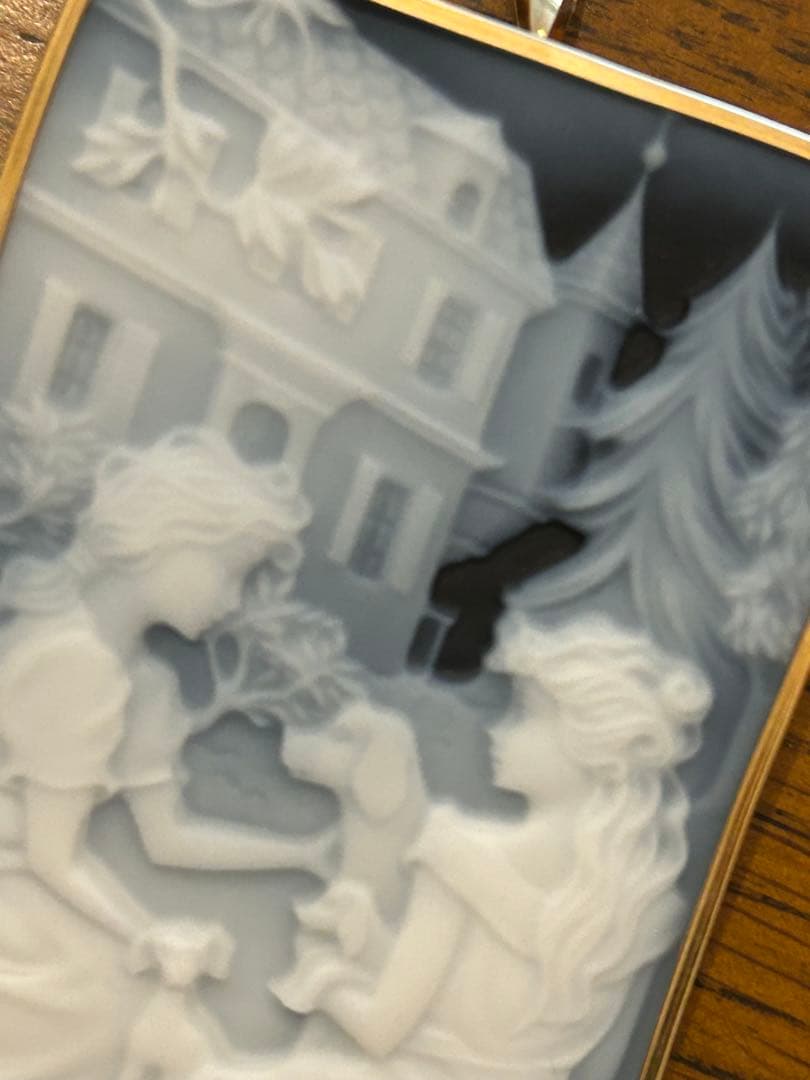 カメオ k18ブローチ ペンダントトップ