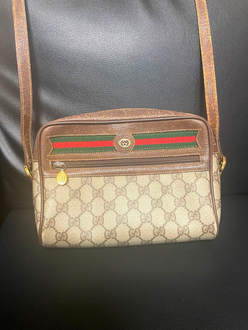 オールドグッチ シェリーライン GGスプリーム ショルダーバッグ