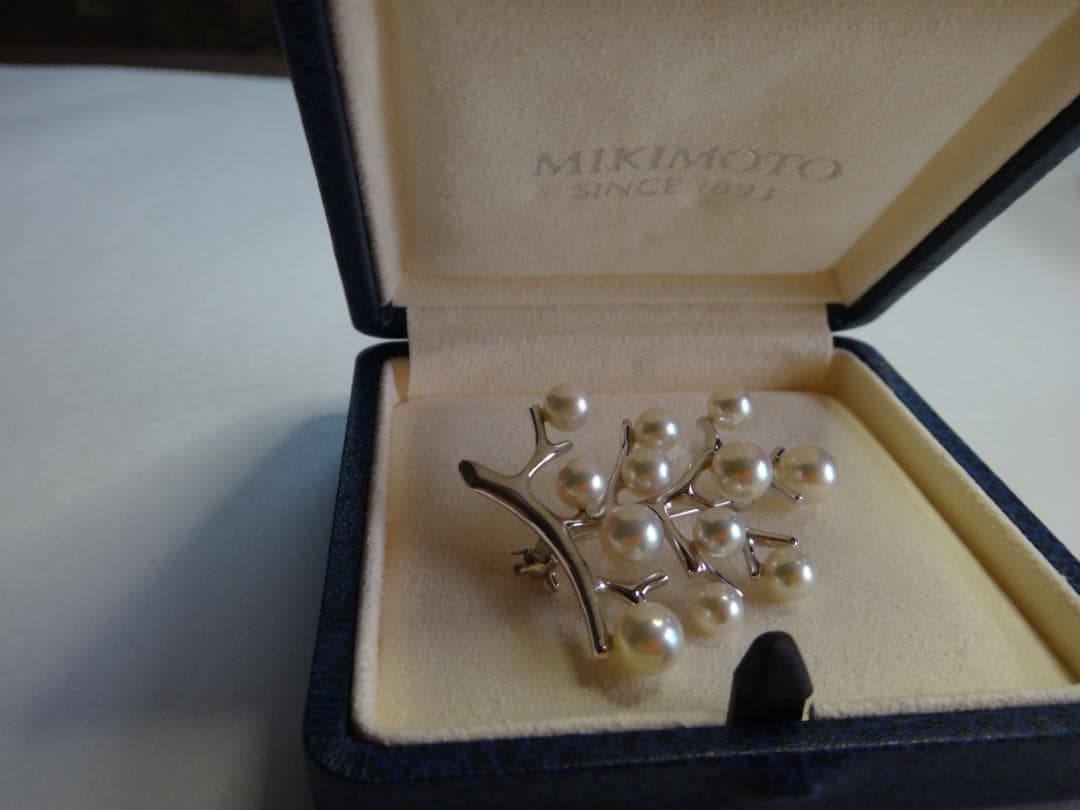 MIKIMOTO　ミキモト　シルバーブローチ