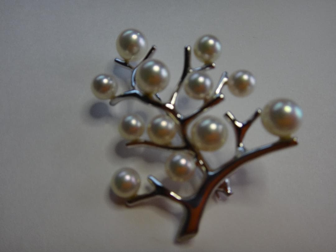 MIKIMOTO　ミキモト　シルバーブローチ