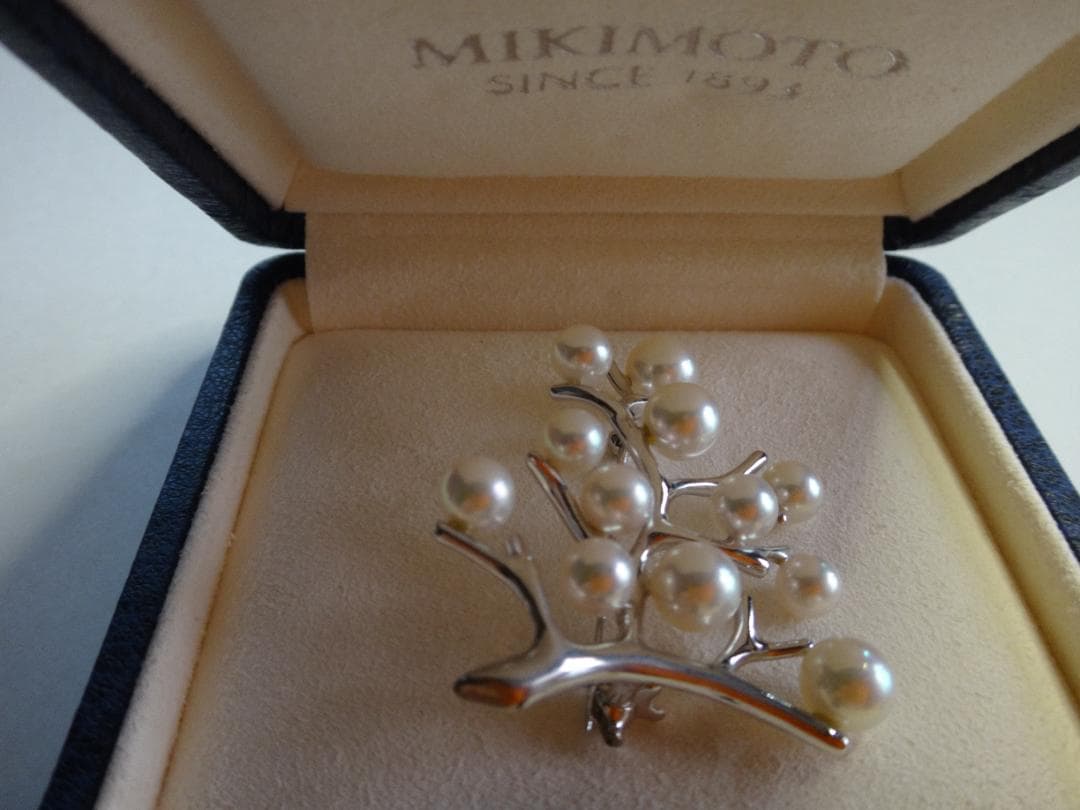 MIKIMOTO　ミキモト　シルバーブローチ