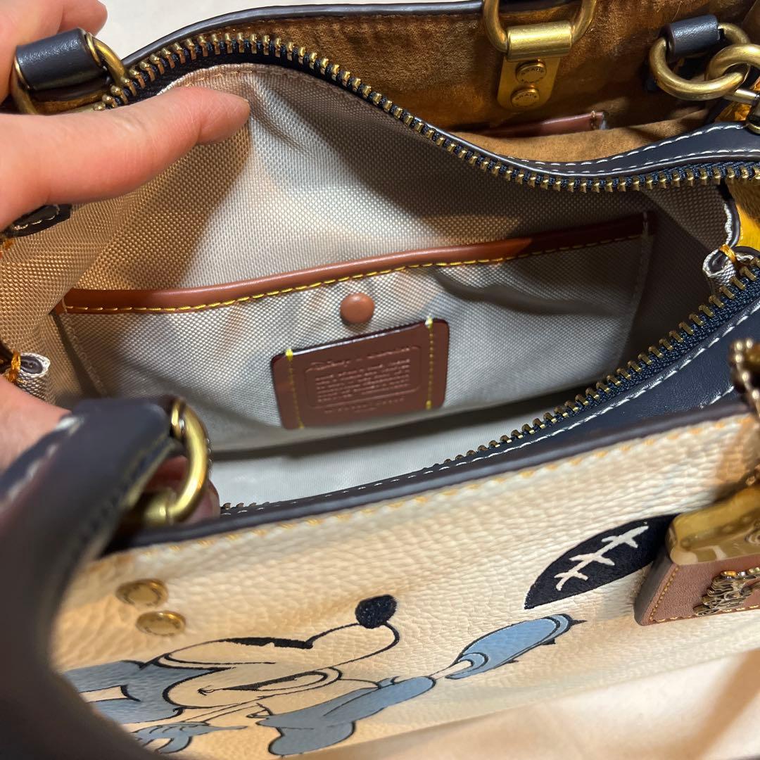 COACH ディズニーコラボ ローグ25 3way ショルダー ハンドバッグ