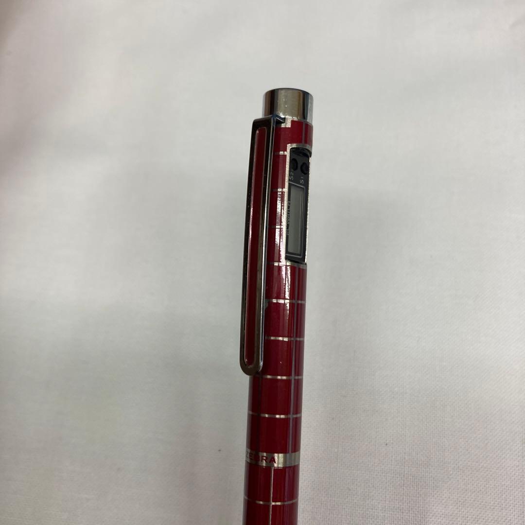 Zebra デジタル時計付き2色ボールペン