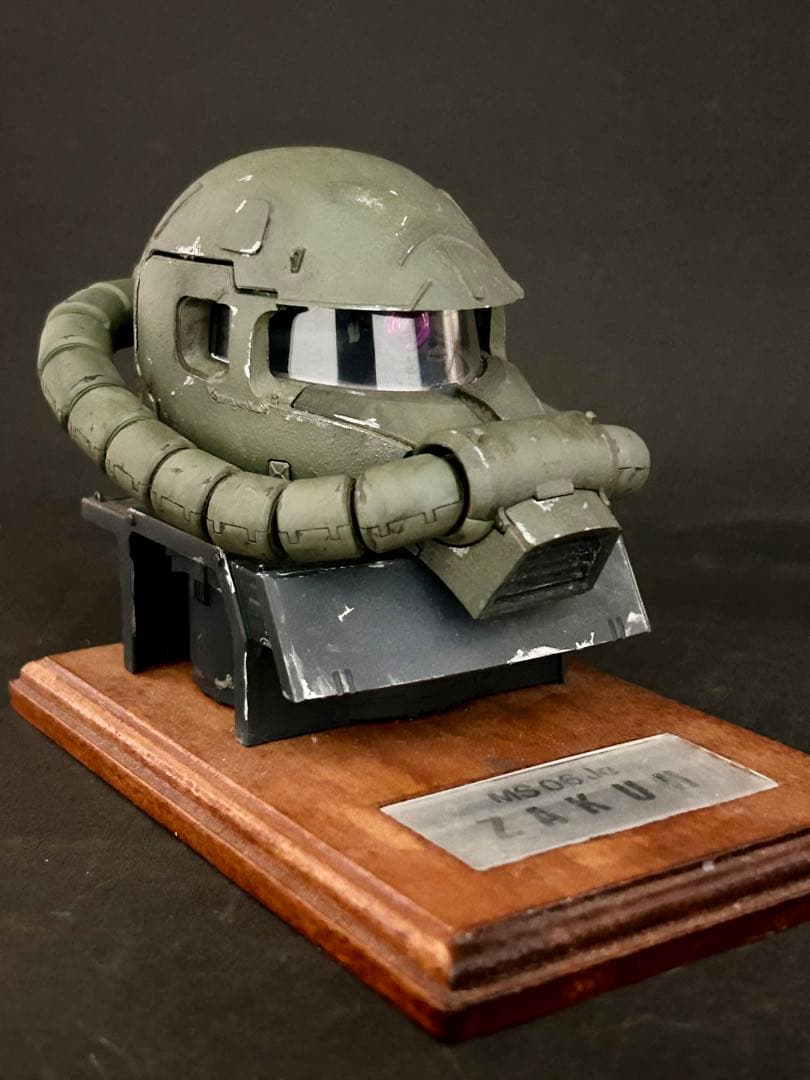 改修塗装済完成品　1/35 ザクヘッド　ランバラル独立遊撃隊セット