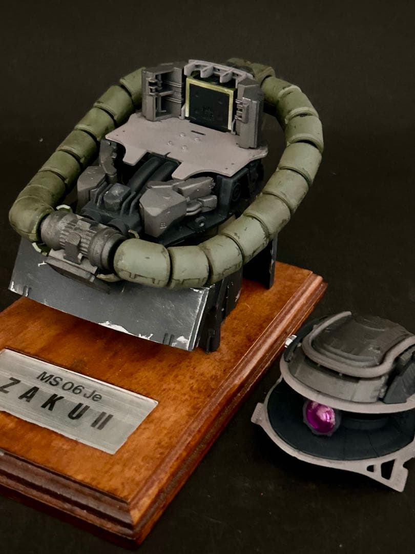 改修塗装済完成品　1/35 ザクヘッド　ランバラル独立遊撃隊セット