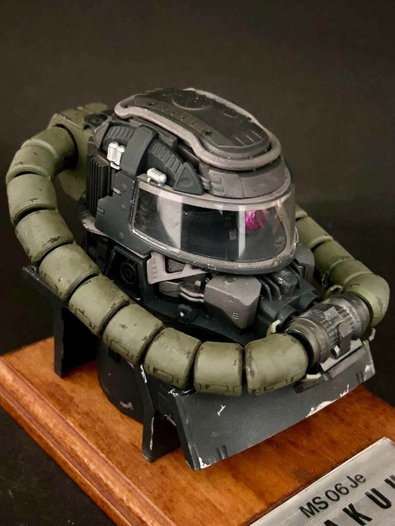 改修塗装済完成品　1/35 ザクヘッド　ランバラル独立遊撃隊セット