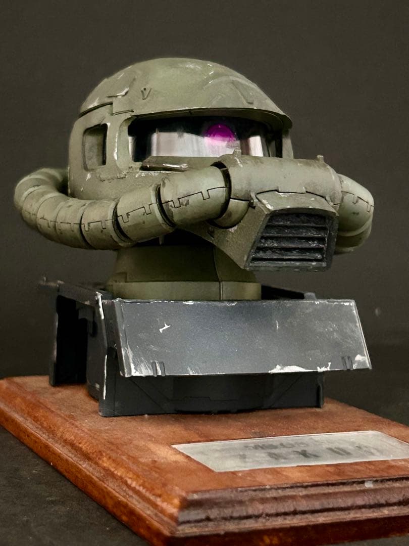 改修塗装済完成品　1/35 ザクヘッド　ランバラル独立遊撃隊セット