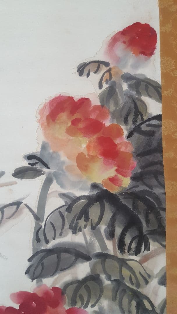 T　エスト・ウェスト取扱　呉昌碩　肉筆　掛軸