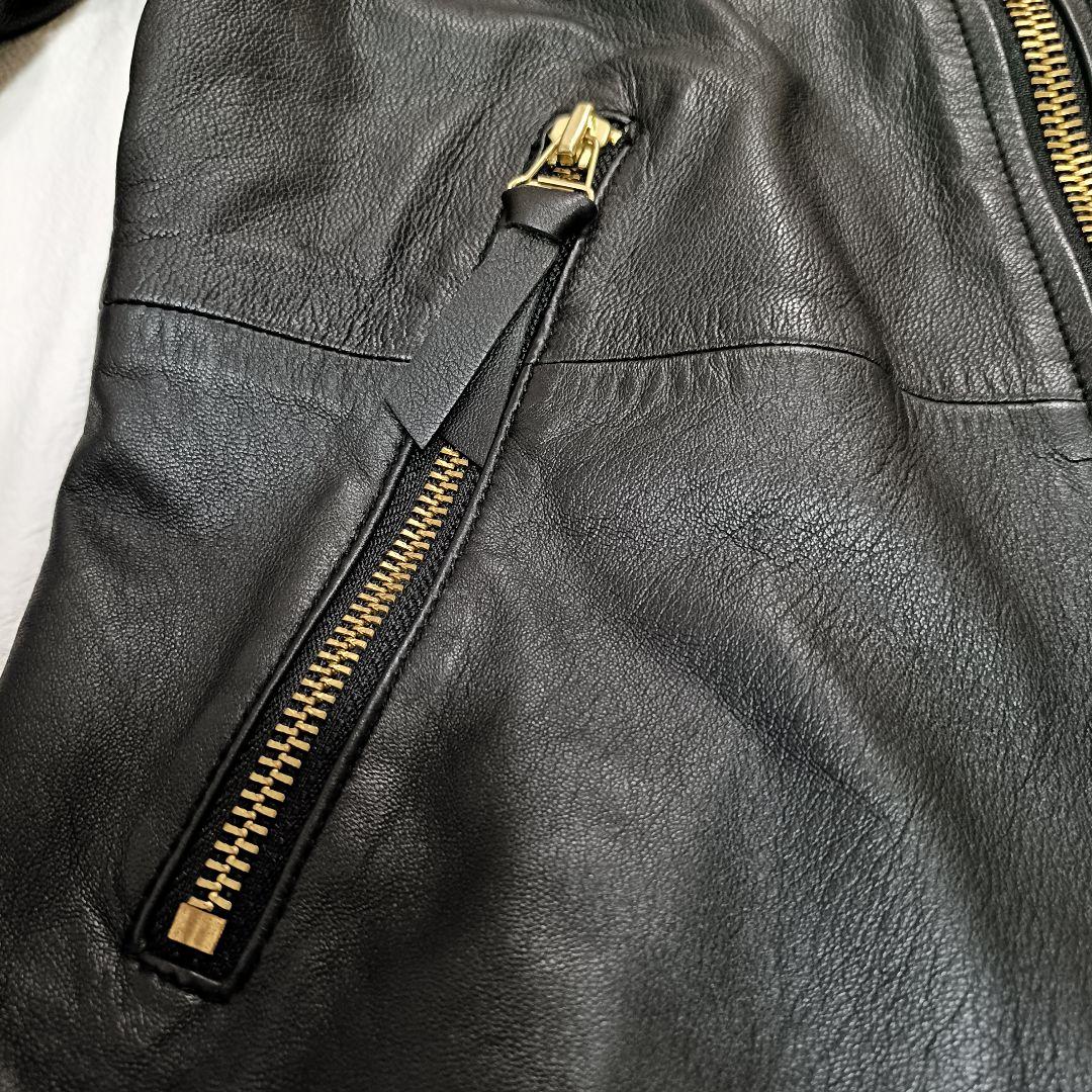 【美品】duffer DUFFER シングルライダース　ラムレザー　ジャケット