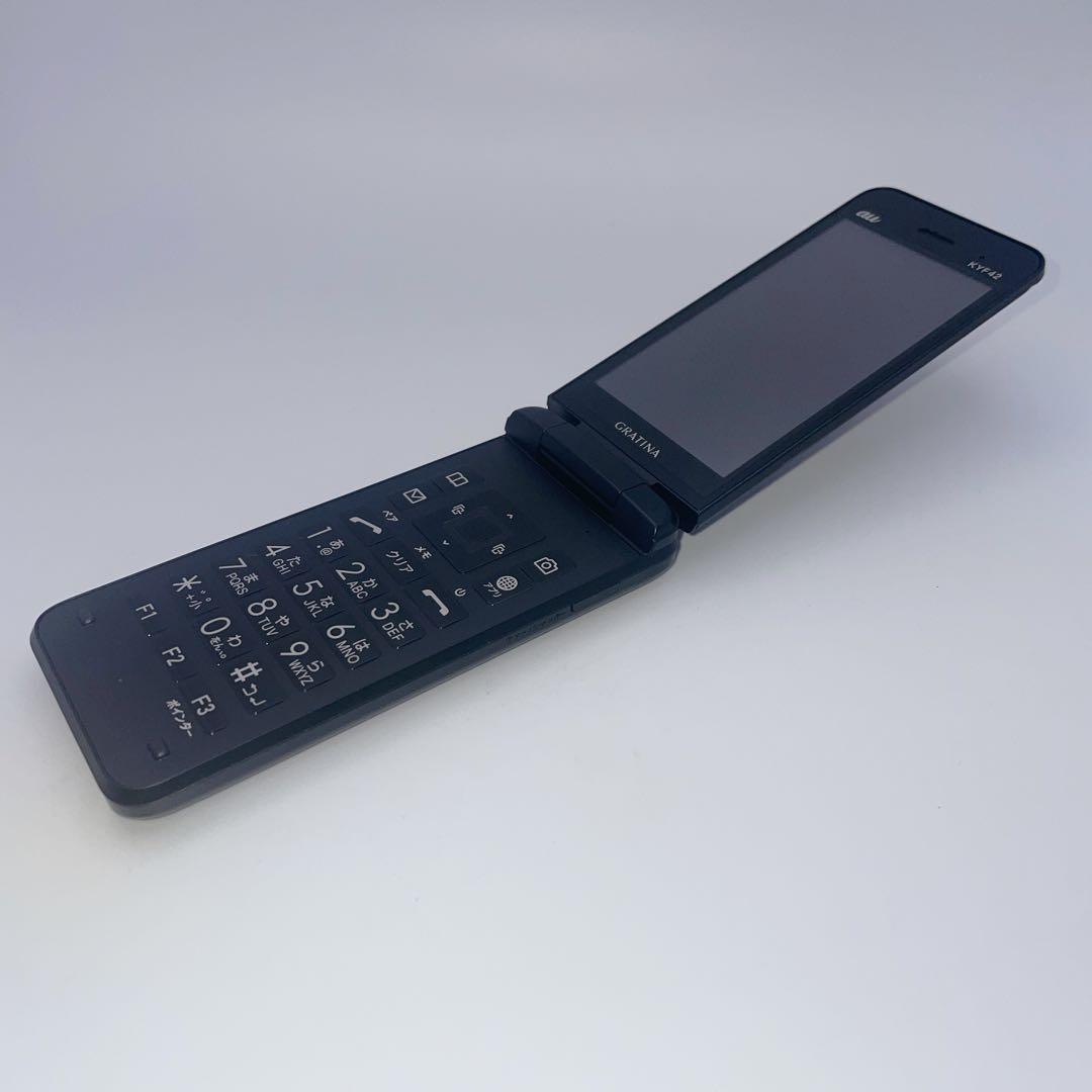 au 京セラ GRATINA KYF42 4G SIMフリーガラホ 箱・説明書付