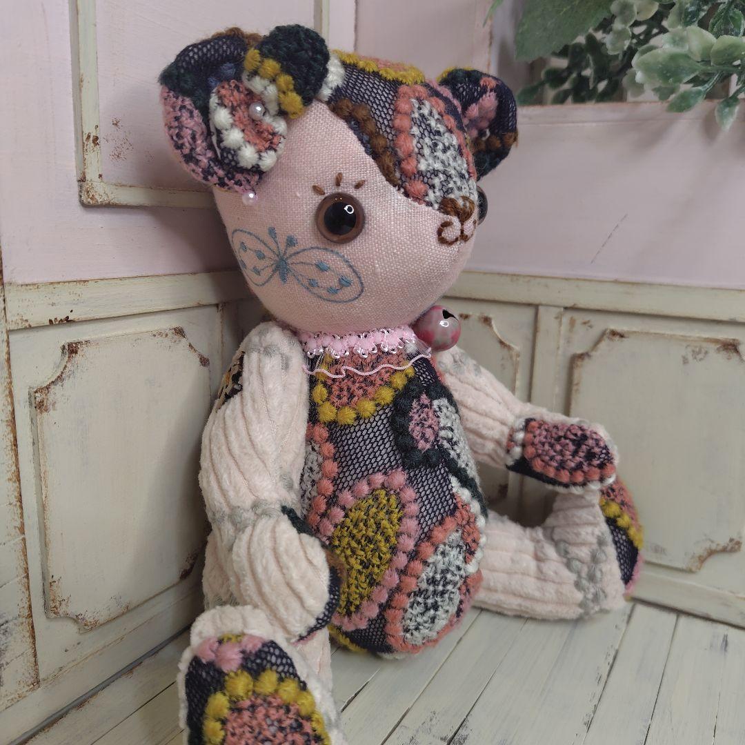 ゆ*こ様 【オークションです】ミナペルホネン＊ハンドメイド＊ぬいぐるみ＊テディベ