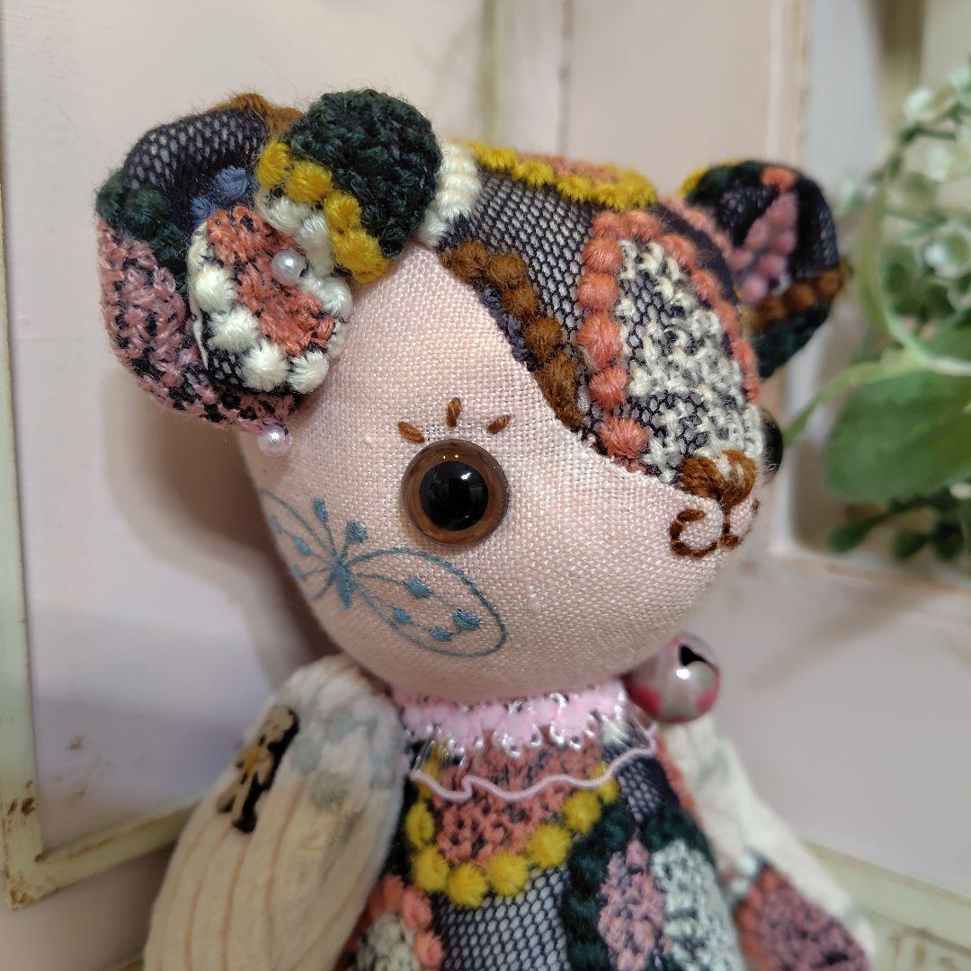 ゆ*こ様 【オークションです】ミナペルホネン＊ハンドメイド＊ぬいぐるみ＊テディベ