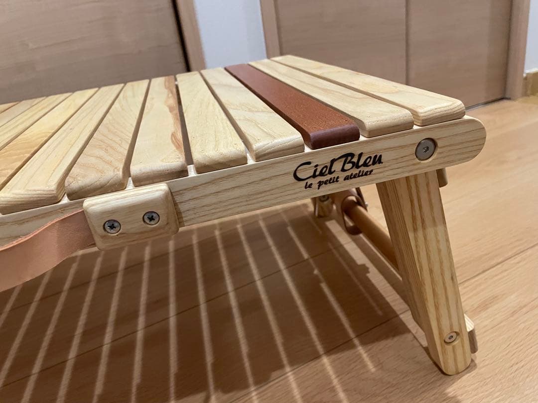 未使用　cielblue キャリーテーブル　シエルブルー　ウッドテーブル