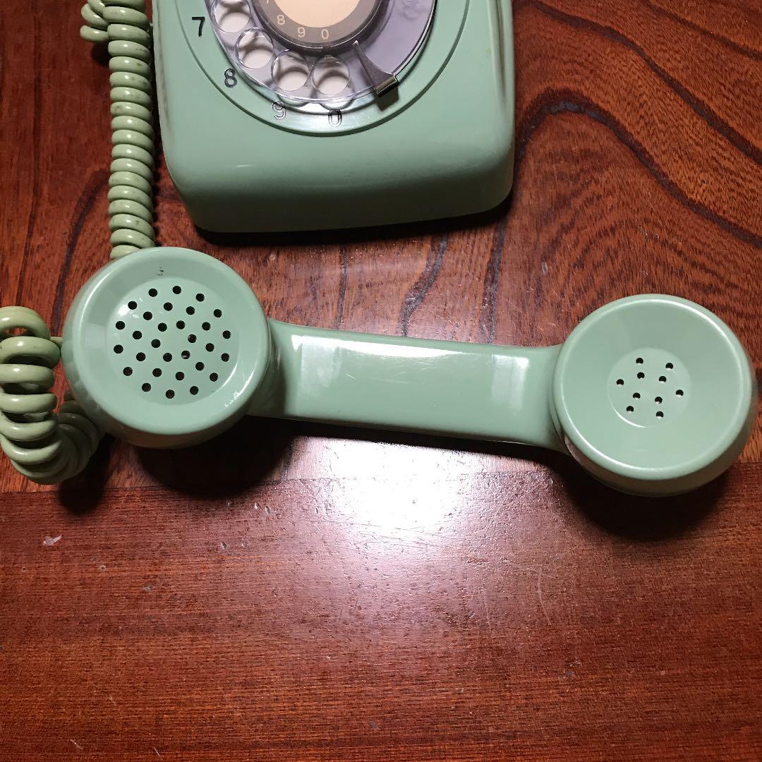 レトロ電話　ダイヤル式　電話機　モジューラジャック