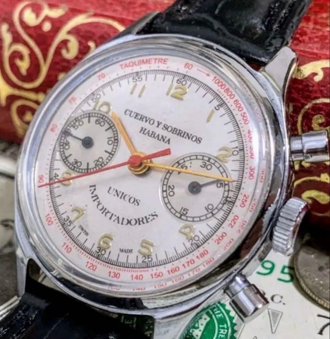 新*郎様 正月特価　1950年代 美品　クエルボ イ ソブリノス 腕時計