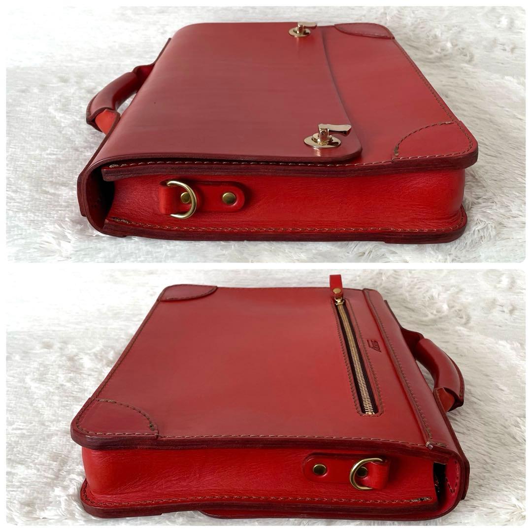 極美品✨HERZ ヘルツ ショルダーバック 2way 丸大おこし ハードレザー