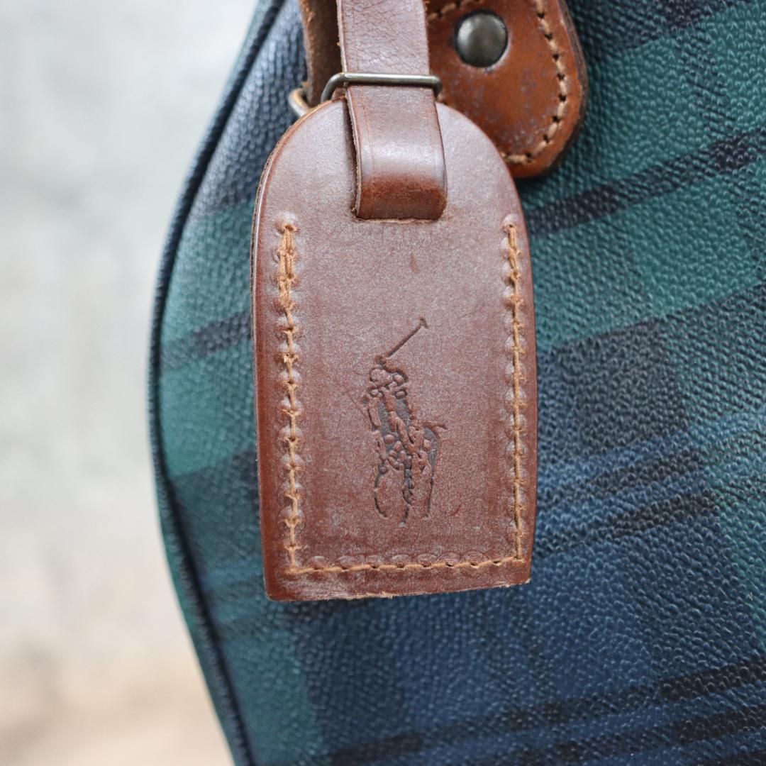 POLO RALPH LAUREN チェック柄 ハンドバッグ ボストンバッグ