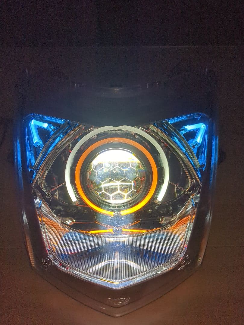 ②カラー変更シグナスX 3型デビルアイ社外ヘッドライト LED se44j1yp