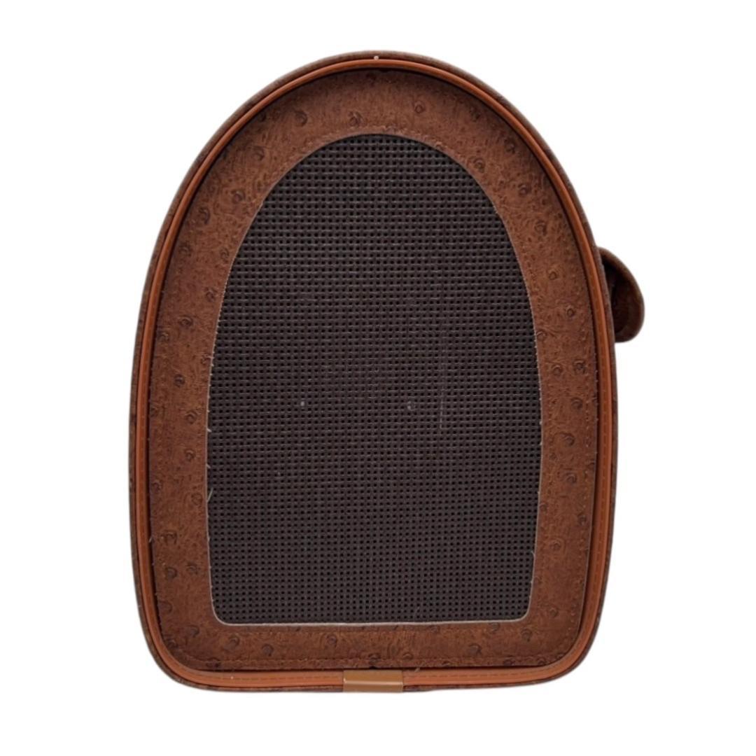 【新品未使用】ペット用 キャリーバッグ レザー Mサイズ