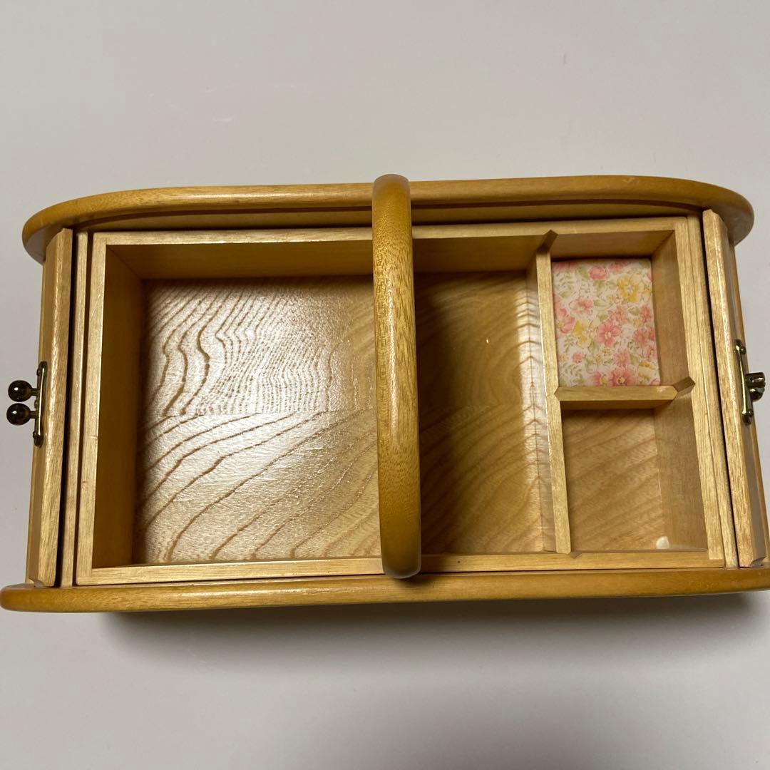 昭和レトロ【　Ｇ-Wood ソーイングボックス　】