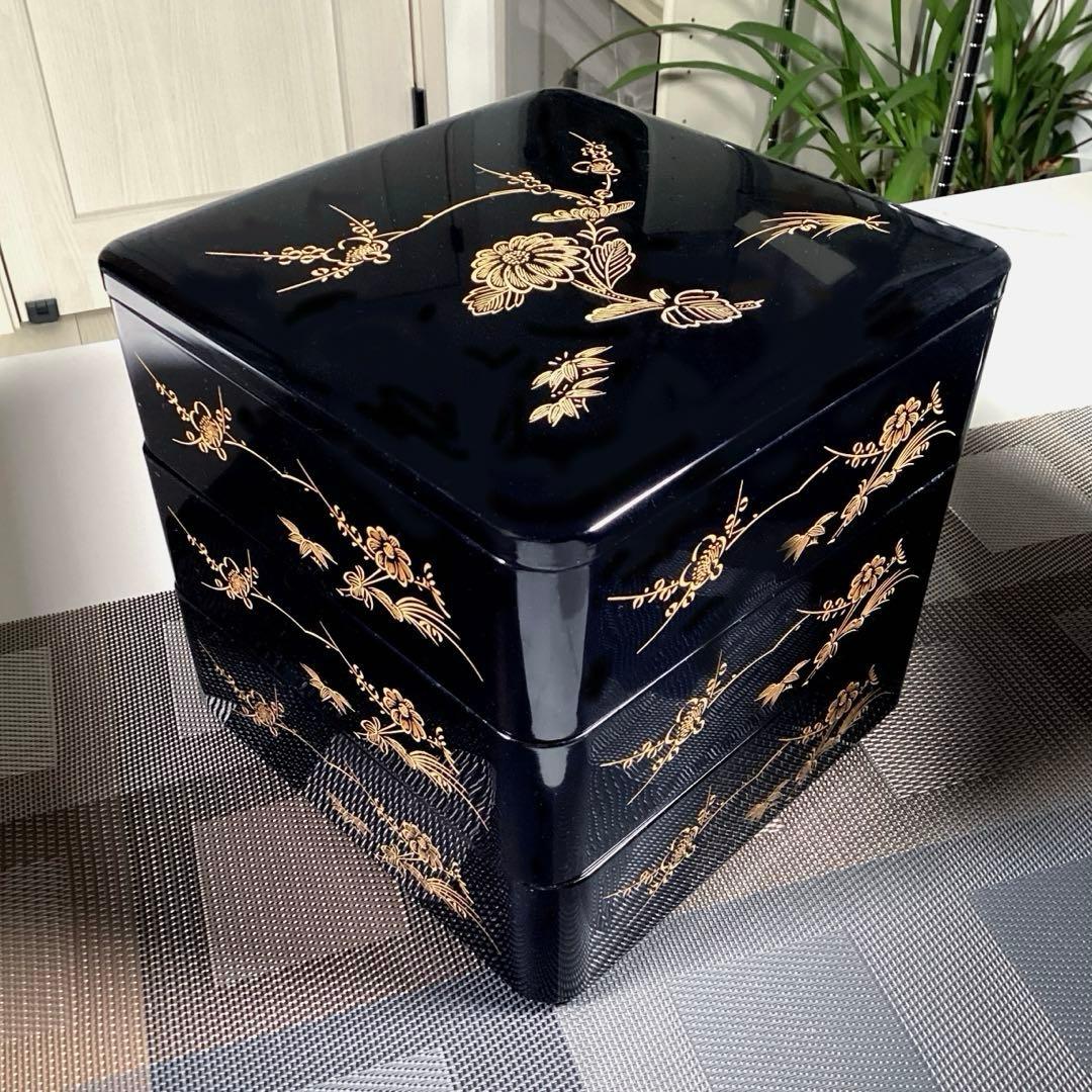 『メルうー特価』　『未使用・小スレ』　輪島塗　三段重