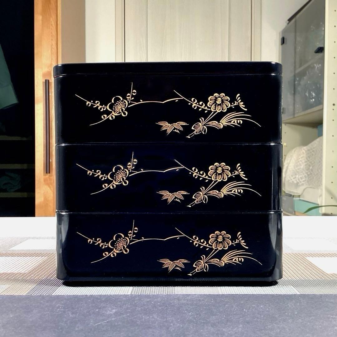 『メルうー特価』　『未使用・小スレ』　輪島塗　三段重