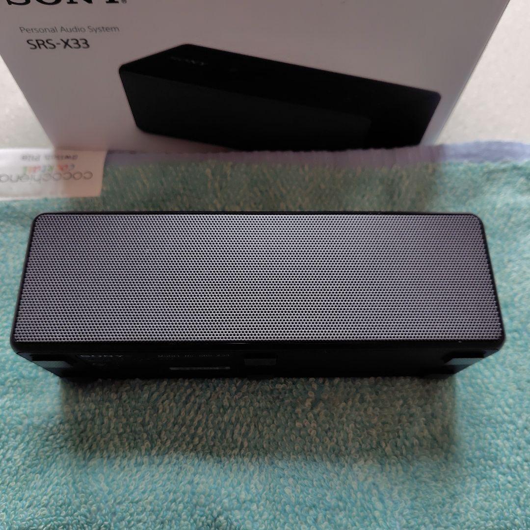 【極美品】SONY SRS-X33 ブラック ワイヤレススピーカー+専用ケース