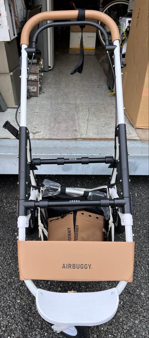 AIRBUGGY ペット用カート ホワイト・ベージュ