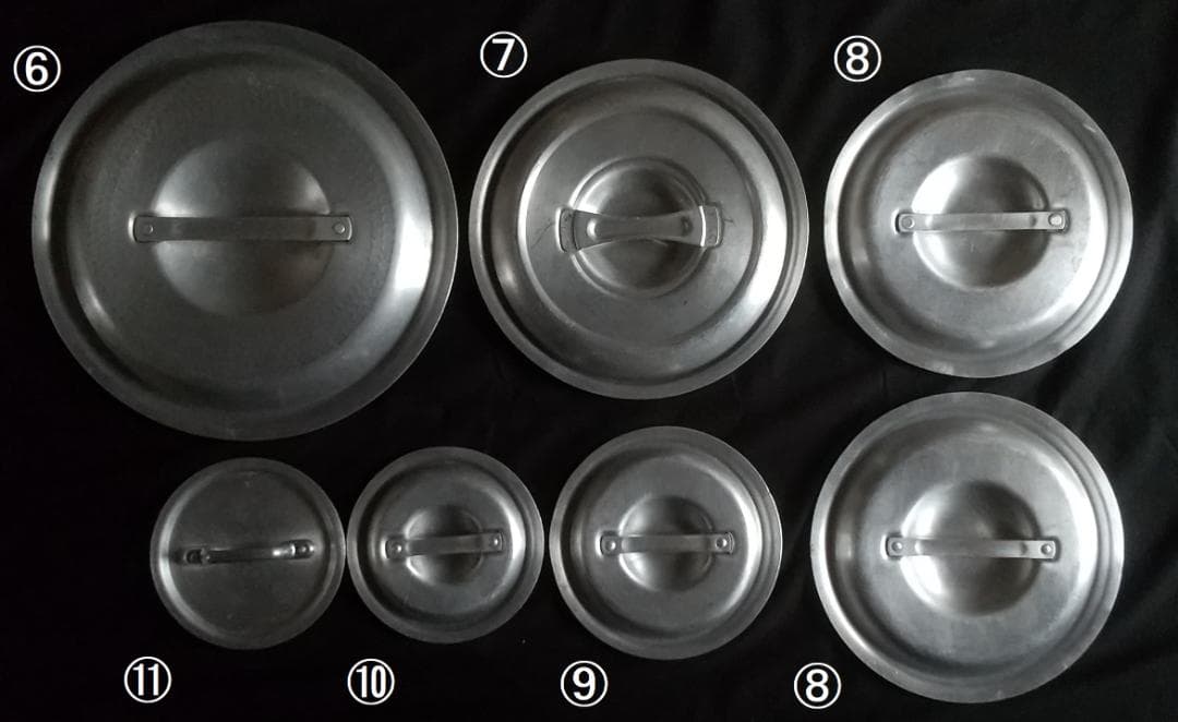 個別購入可　鍋4種　寸胴　半寸胴　片手浅型鍋　円付鍋 フタ6種7個　全国配送無料