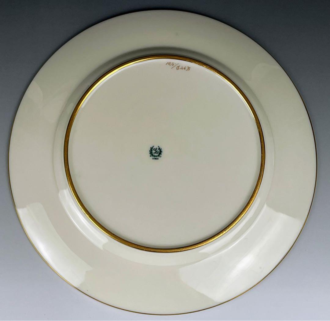 【美品・豪華】レノックス 金彩 モノグラム ２６．４㎝ 大皿 Lenox