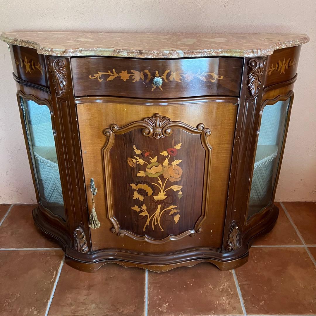 イタリア製✳︎EP PASI サイドボード　大理石　象嵌