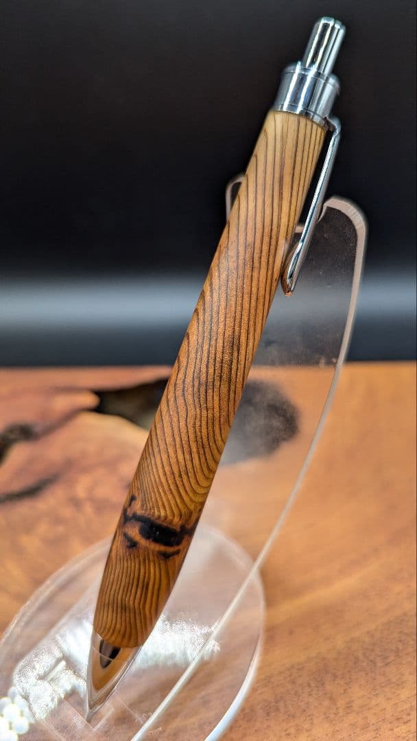 576屋久杉　泡瘤　木軸シャーペン　ボールペン