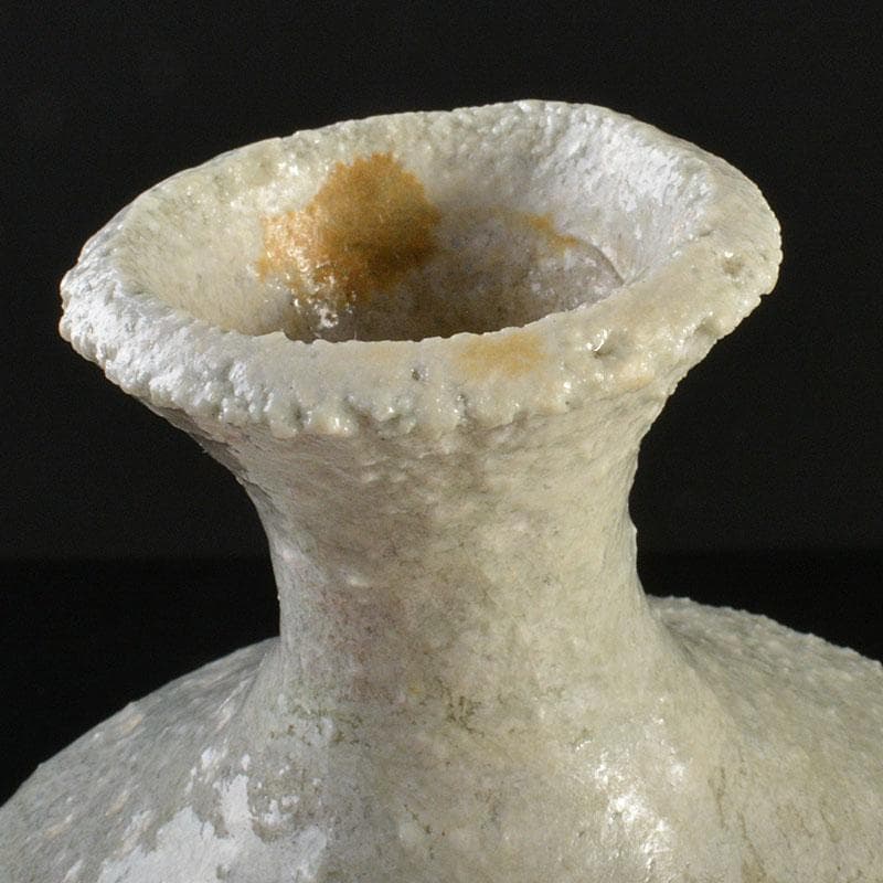 信楽焼　星野亨斉造　窯変壺　共布共箱　N　6743C