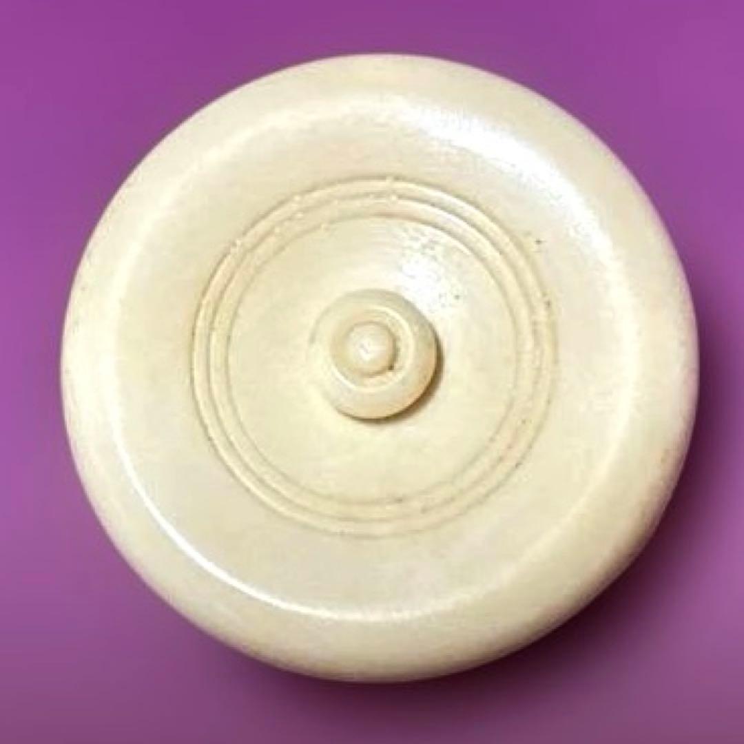 せき勝龍寺窯【中興名物 伊予簾写茶入 古瀬戸】 共箱/仕覆【伊豫簾】 陶印