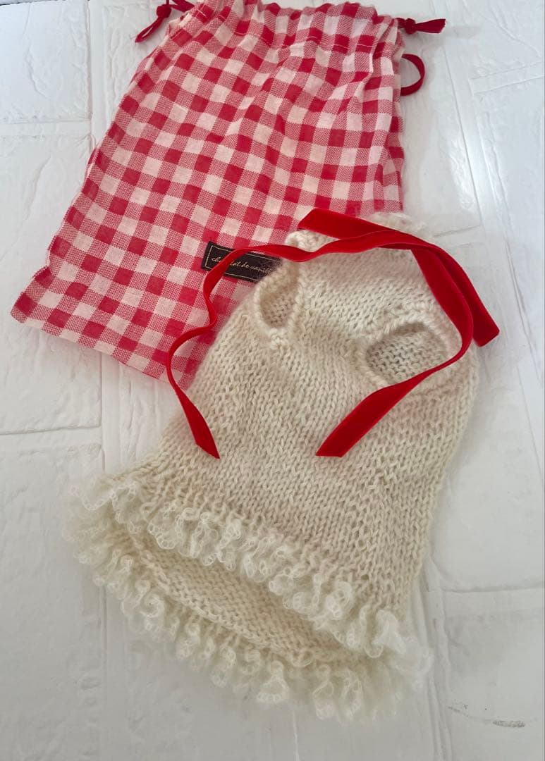 アトリエggグランマ手編みニットワンピース　サイズ18