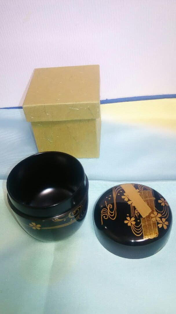 中棗、花筏、木製本漆塗