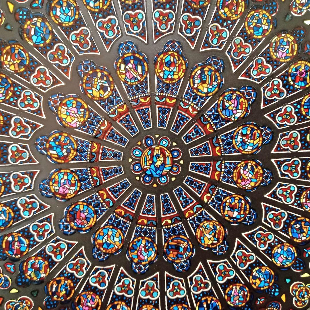 ノートルダム大聖堂(パリ)ステンドグラス 北のバラ窓 グラスマスターズ社