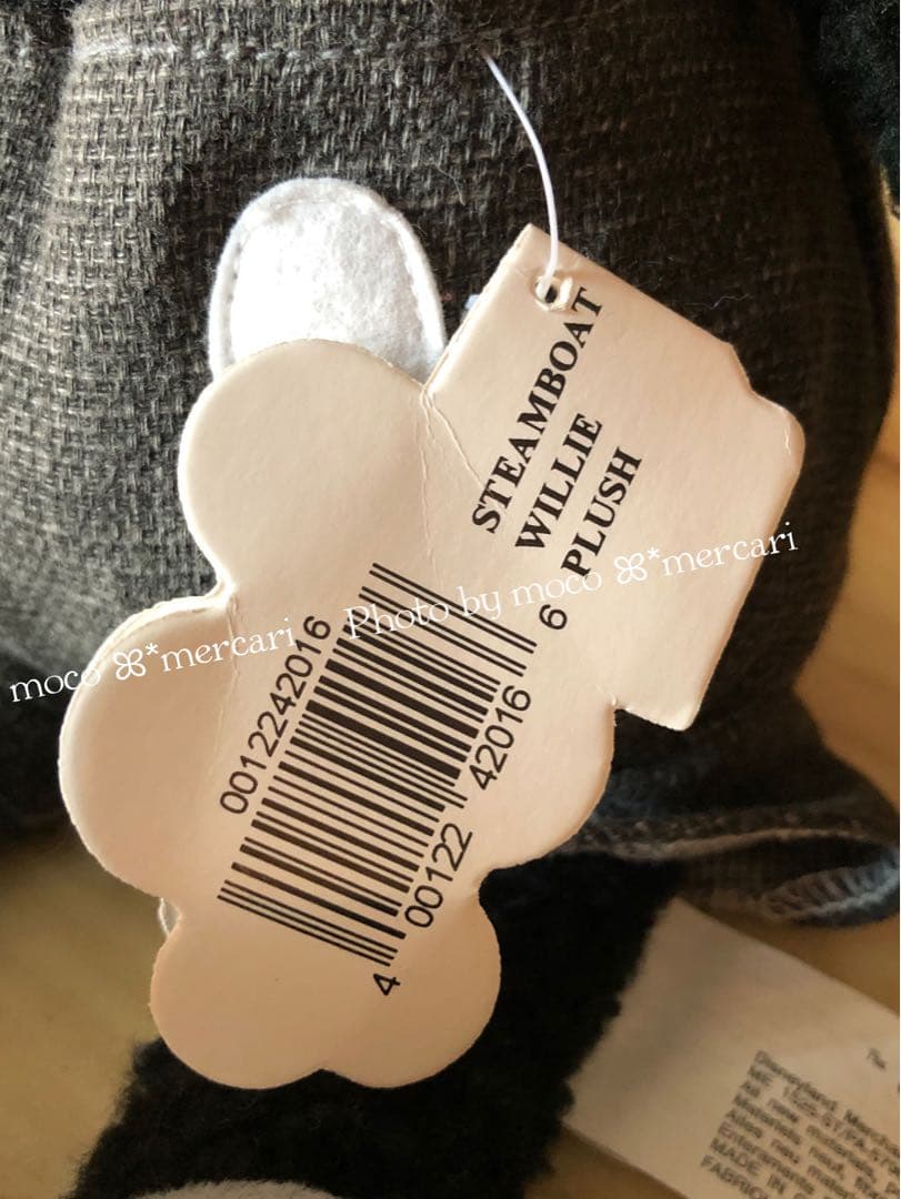 蒸気船ウィリー ぬいぐるみ　初代ミッキー　タグつき美品