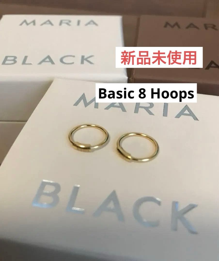 マリアブラック　Basic 8 Hoops ゴールド　ピアス　新品未使用
