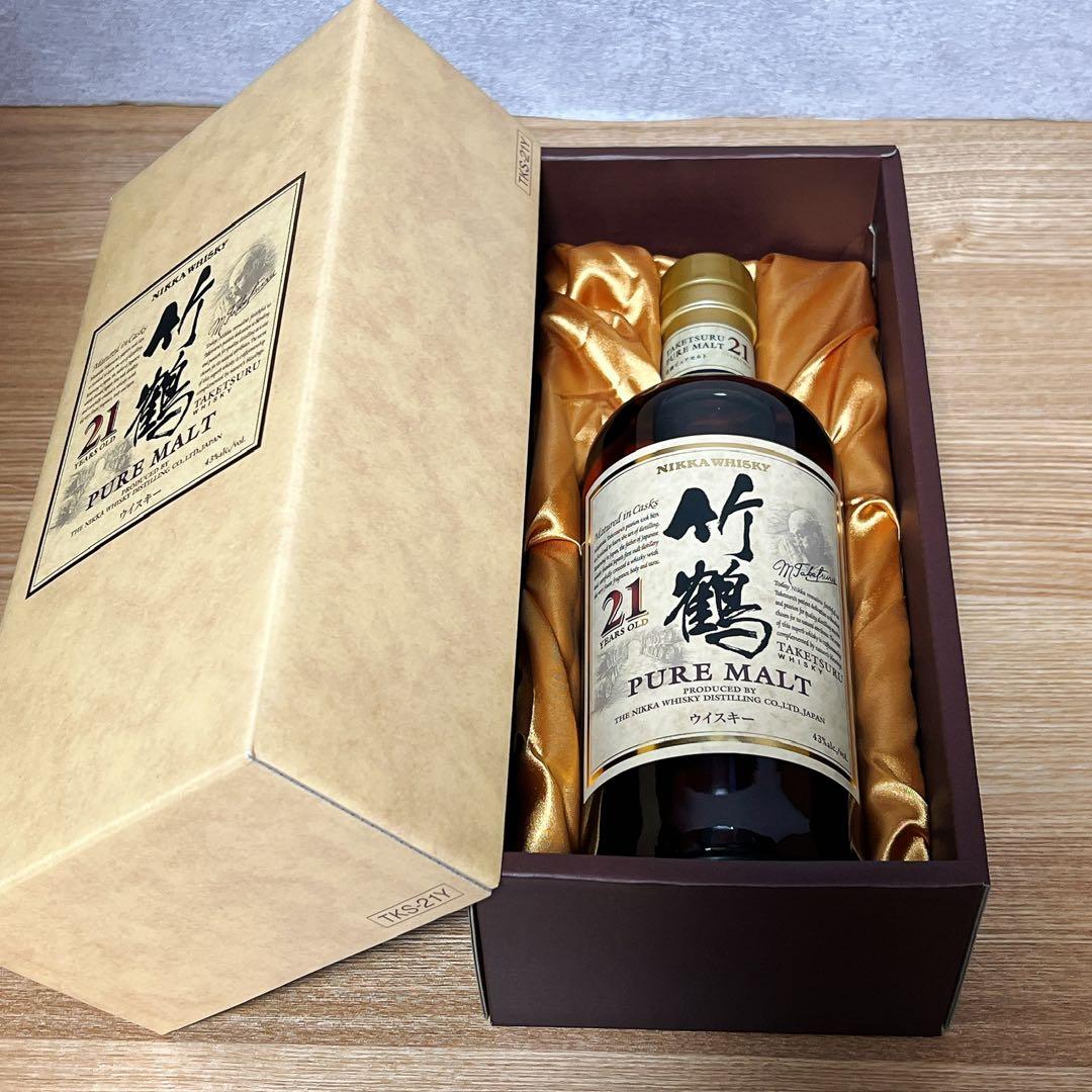 未開栓 ニッカ 竹鶴21年 700ml 箱付き ウイスキー