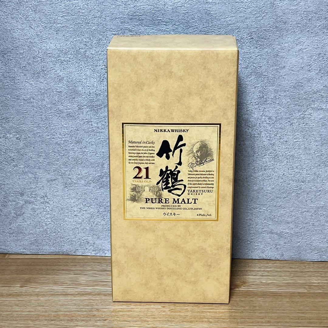 未開栓 ニッカ 竹鶴21年 700ml 箱付き ウイスキー