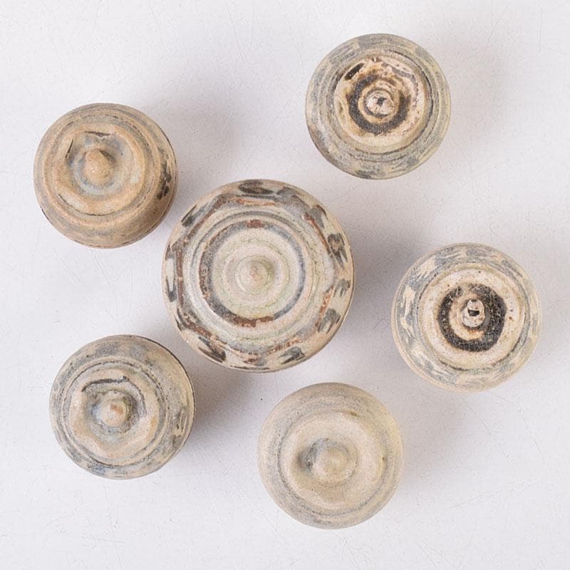 タイ古陶磁　スンコロク　宋胡録　合子　蓋物　箱付　M　R8933