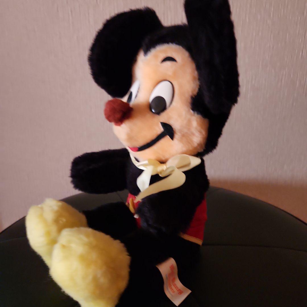 ヴィンテージミッキーマウスぬいぐるみ　アメリカ製　手作りぬいぐるみ