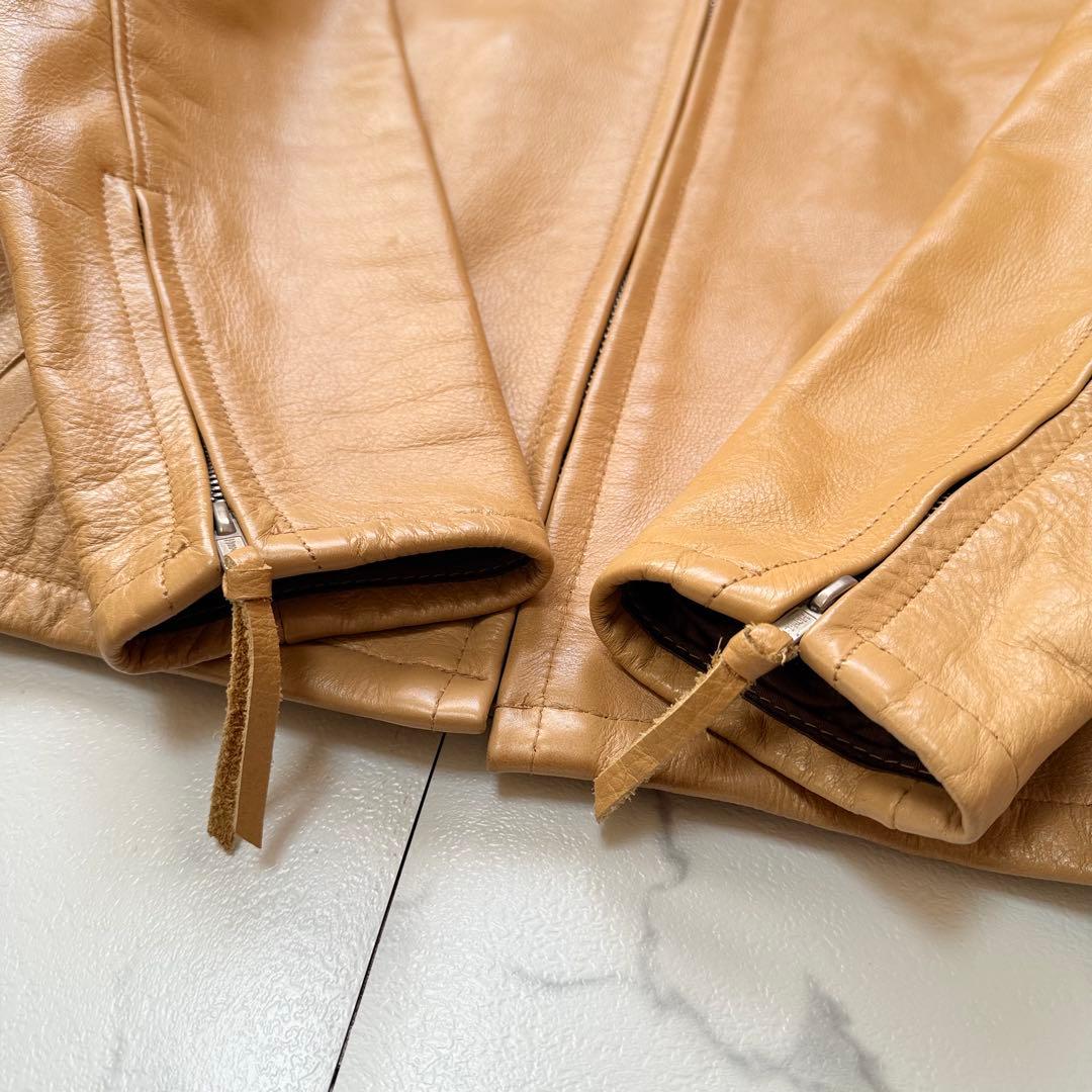 Schott AT877 シングルライダースジャケット 38牛革 USA製