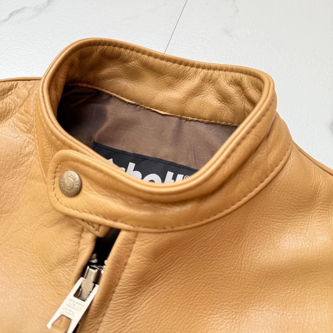 Schott AT877 シングルライダースジャケット 38牛革 USA製