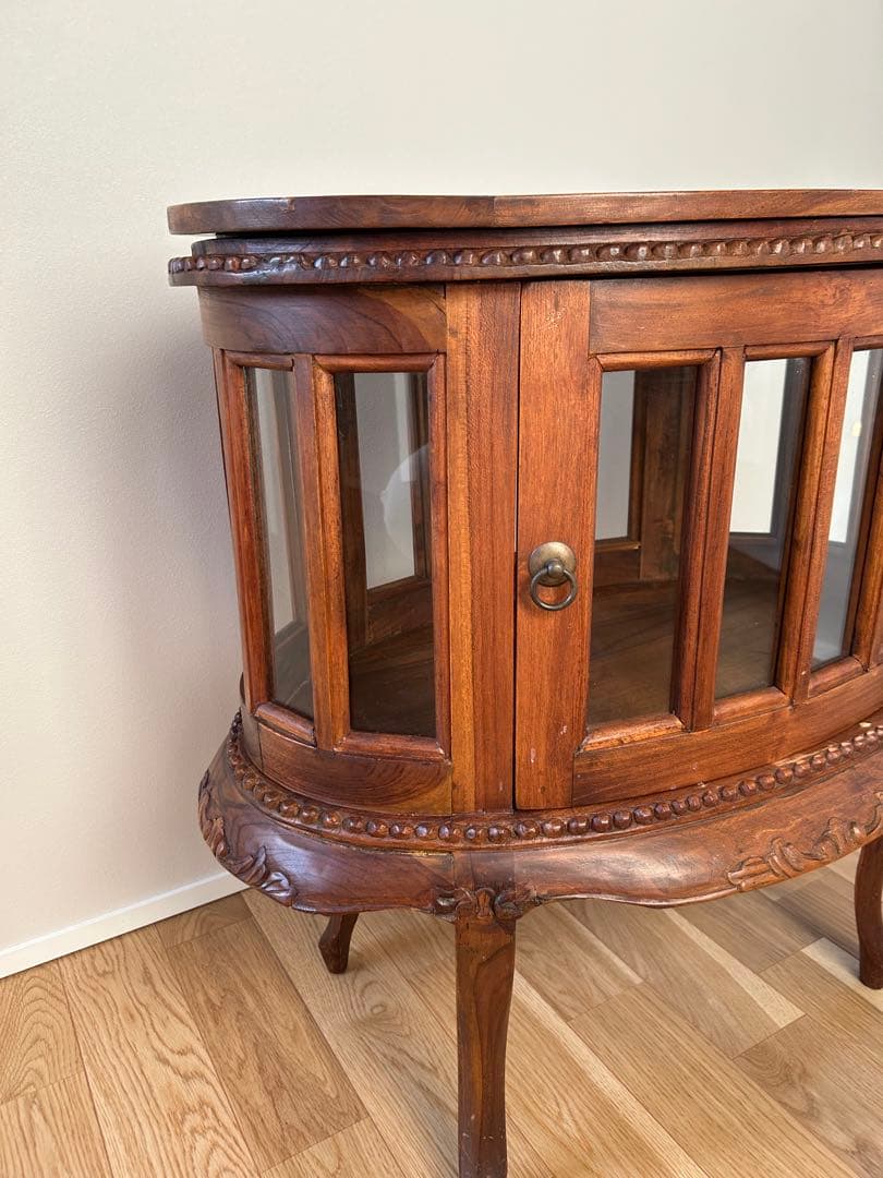 アンティーク　キュリオ　キャビネット