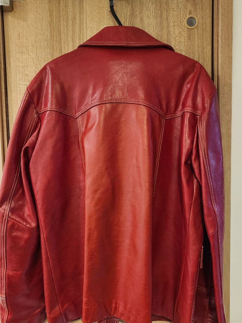 FIGHT CLUB タイラーダーデン 赤 レザージャケット 定価44000円