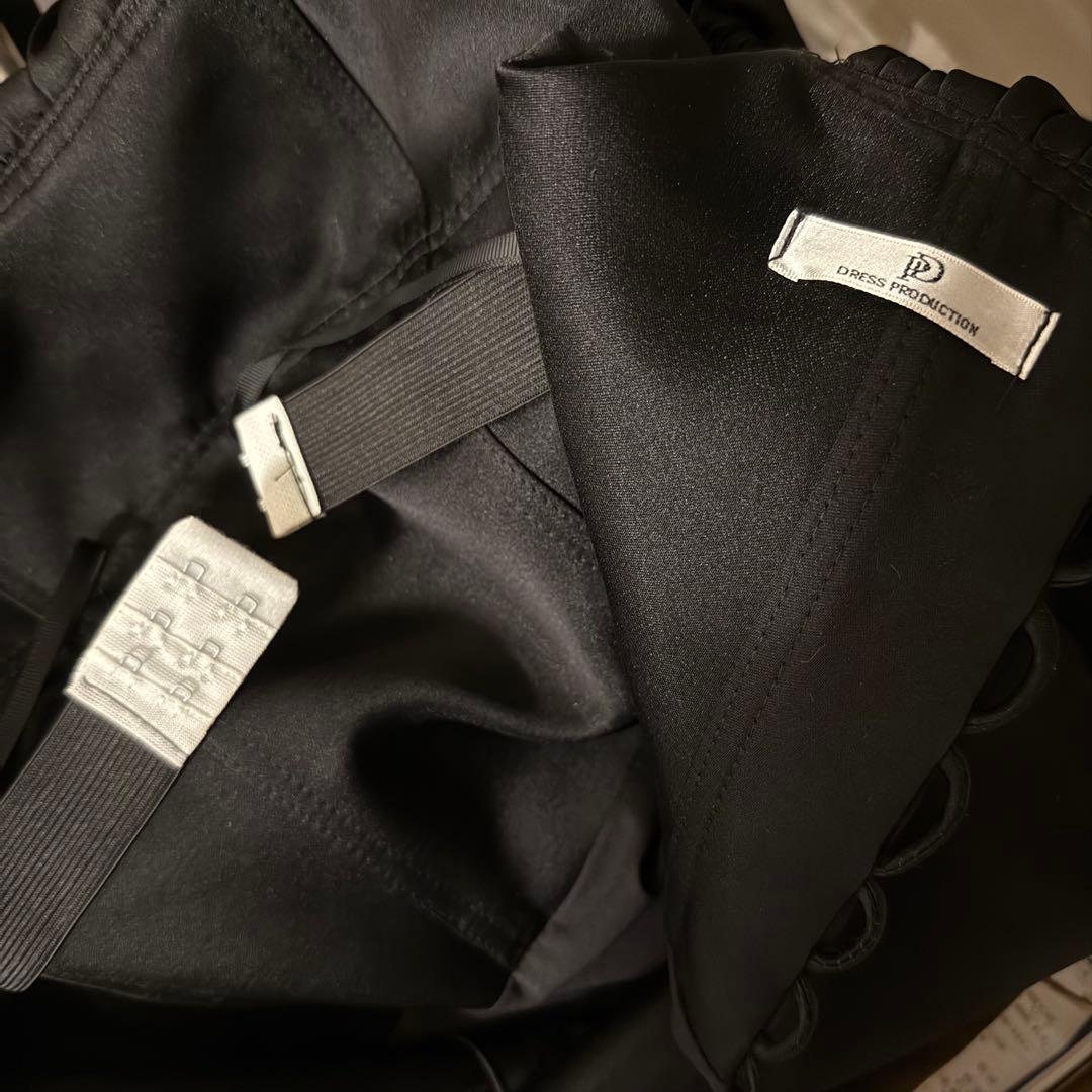 dress production オフショルダーソフトマーメイドドレス W268